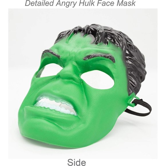 Kids Super Hero Hulk Mask for Halloween Cosplay Masquerade Party - Picture 4 of 6